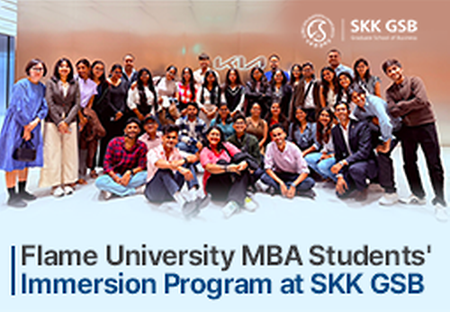 Flame University MBA Students' Immersion Program at SKK GSB
