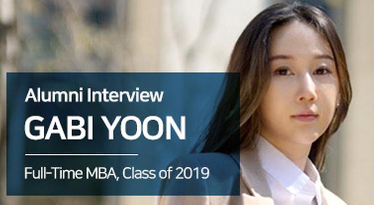 Career jump story of Gabi Yoon, Full-Time MBA class of 2019
