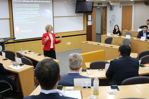 Dean Idalene Kesner delivered a special lecture.